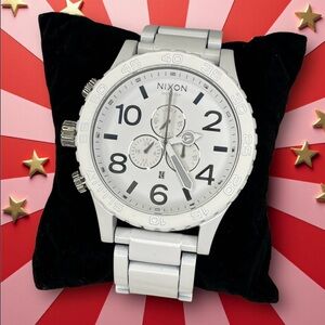 NIXON “SIMPLIFY”  THE 51-30 CHRONO MEN WATCH - WHITE - A083